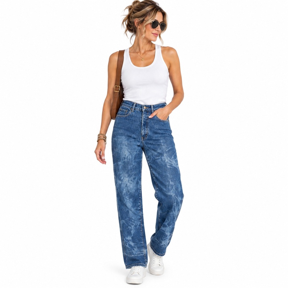 Calvin Klein Womens 29x30.5 Acid Wash High Rise Jeans Made USA 80s 90s Vintage